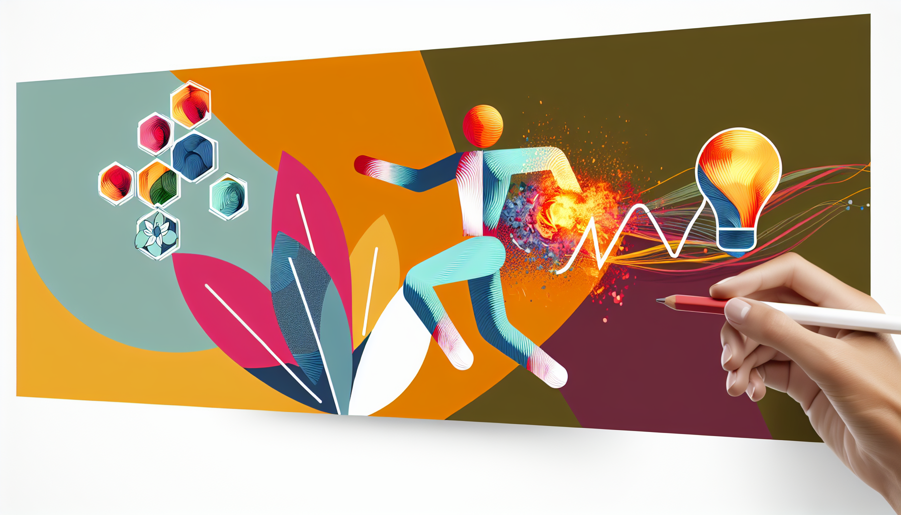 Illustration médicale professionnelle: Laufen Erholung